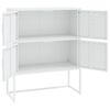 vidaXL Highboard White 80x35x100 cm Steel