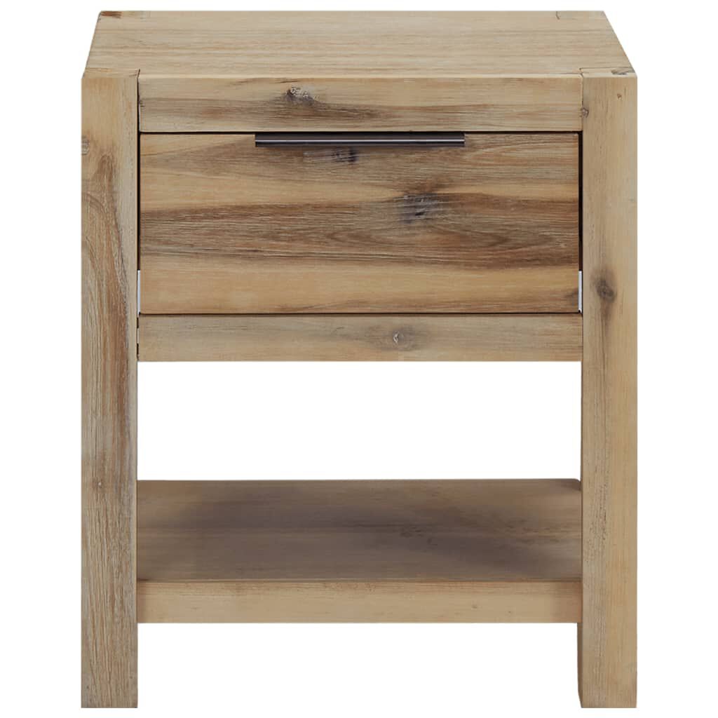 vidaXL Nightstands with Drawers 2 pcs 40x30x48 cm Solid Acacia Wood
