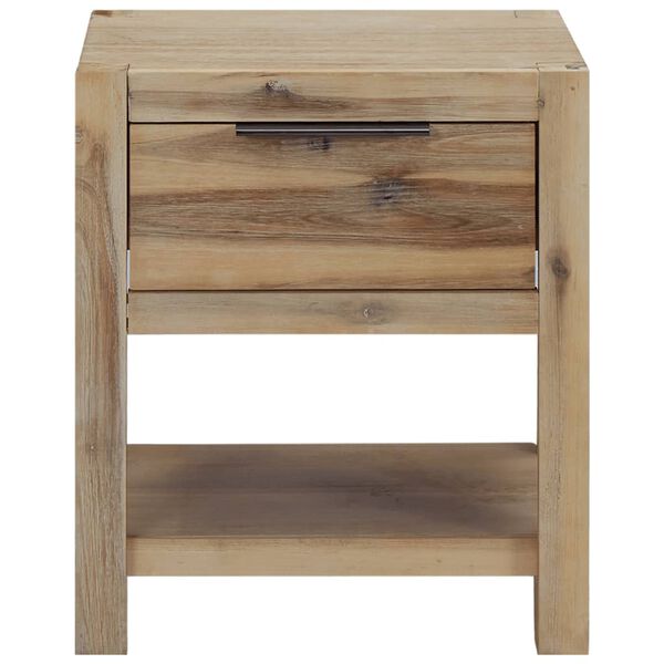 vidaXL Nightstands with Drawers 2 pcs 40x30x48 cm Solid Acacia Wood