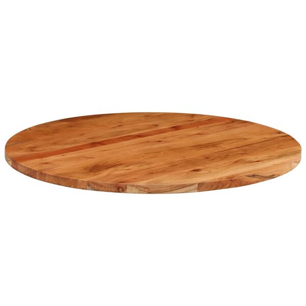 vidaXL Table Top Ø70x3.8 cm Round Solid Wood Acacia
