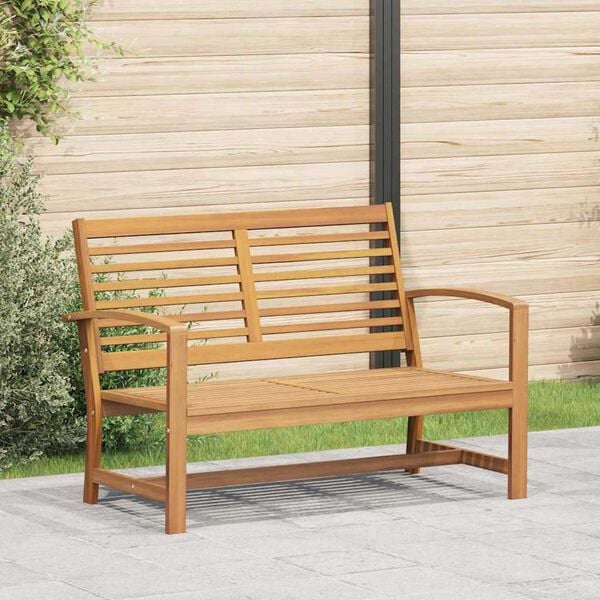 vidaXL Garden Bench Natural 110 x 64 x 76.5 cm Solid teak wood