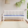 vidaXL Garden Bench Cushion Blue&White Stripe 180x50x7cm Oxford Fabric