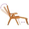 vidaXL Folding Garden Chairs with Footrests 2 pcs Solid Wood Eucalyptus