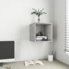 vidaXL Wall Cabinet Concrete Grey 37x37x37 cm Engineered Wood