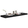 vidaXL Floating Wall Shelves 2 pcs Black 90x23.5x3.8 cm MDF