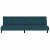 vidaXL 2-Seater Sofa Bed Dark Green Velvet