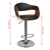 vidaXL Bar Stool Artificial Leather Height Adjustable