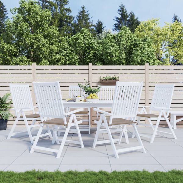 vidaXL Garden Chair Cushions 6 pcs Taupe 50x50x3 cm Oxford Fabric