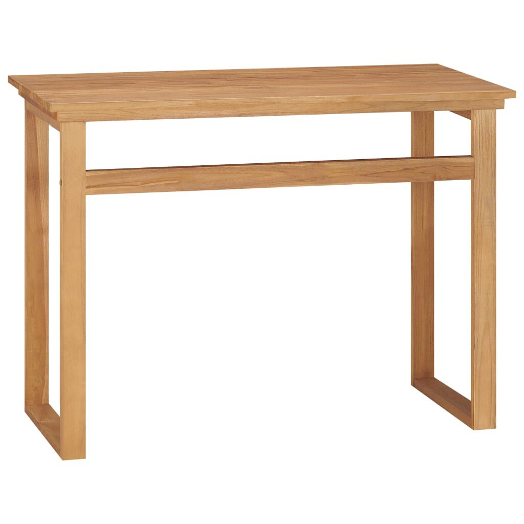 vidaXL Desk 100x45x75 cm Solid Teak Wood