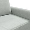 vidaXL Sofa Chair Light Grey 60 cm Velvet