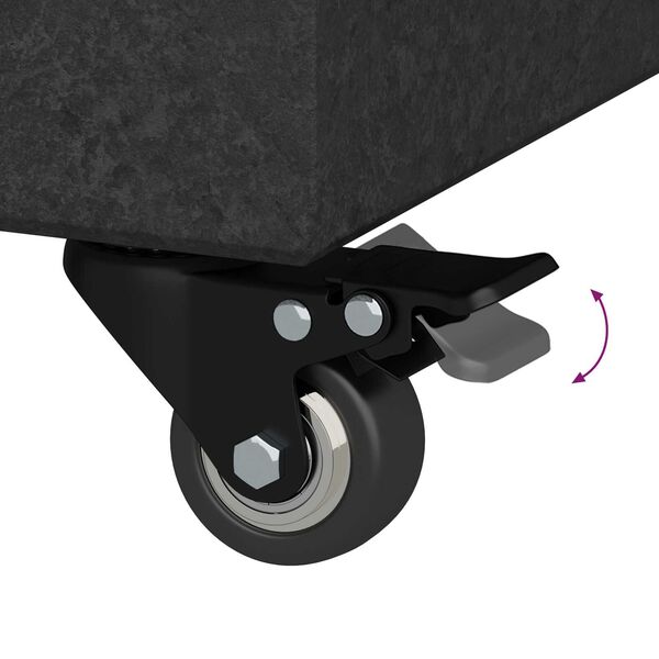 vidaXL Umbrella Base Black 45x25x8 cm Granite