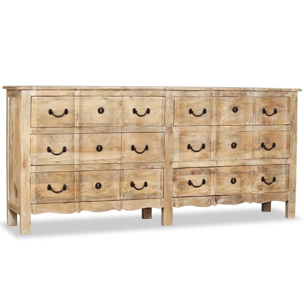 vidaXL Sideboard Solid Mango Wood 200x40x90 cm