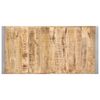 vidaXL Dining Table 140x70x75 cm Solid Rough Mango Wood