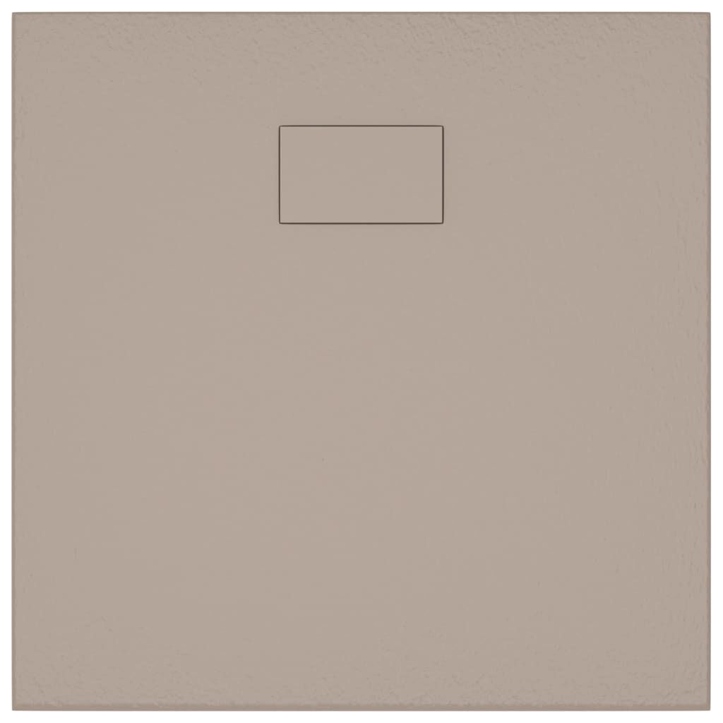 vidaXL Shower Base Tray SMC Brown 80x80 cm