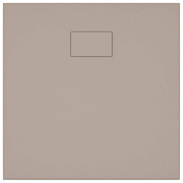 vidaXL Shower Base Tray SMC Brown 80x80 cm