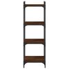 vidaXL Bookcase 4-Tier Brown Oak 40x30x120 cm Engineered Wood