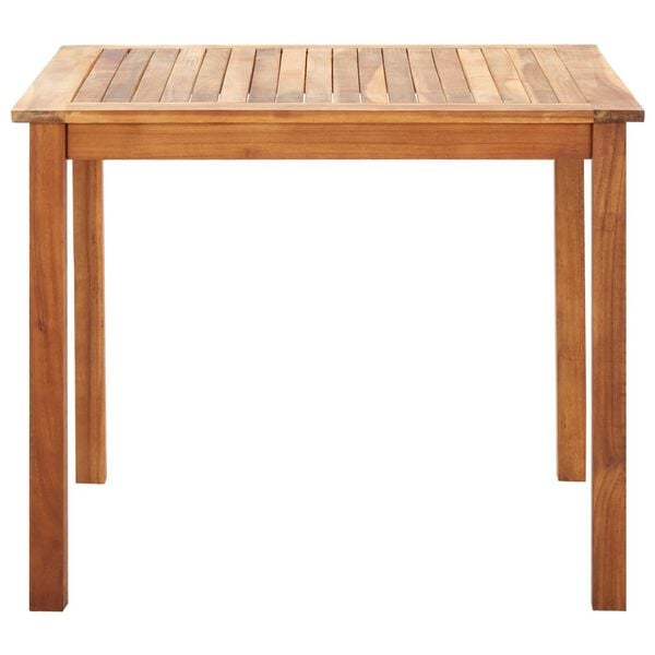 vidaXL 5 Piece Dining Set Poly Rattan and Solid Acacia Wood Grey
