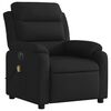 vidaXL Electric Massage Recliner Chair Black Fabric