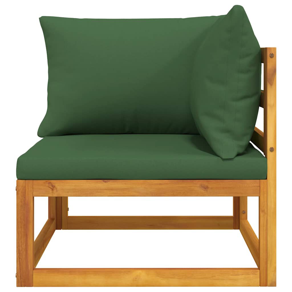 vidaXL 2 Piece Garden Sofa Set with Cushions Solid Wood Acacia