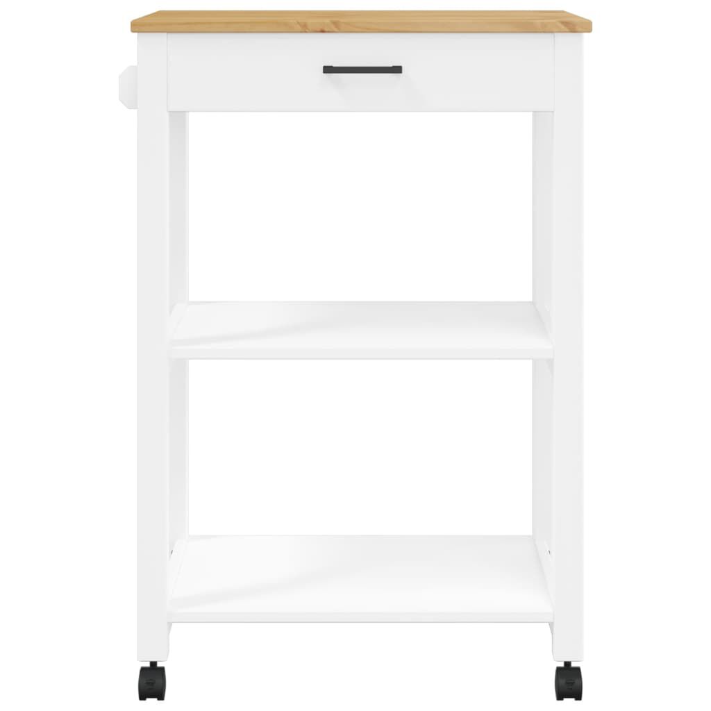 vidaXL Kitchen Trolley MONZA 60x40x90 cm Solid Wood Pine