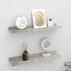 vidaXL Wall Shelves 2 pcs Concrete Grey 40x9x3 cm