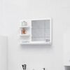 vidaXL Bathroom Mirror White 60x10.5x45 cm Engineered Wood