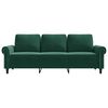 vidaXL 3-Seater Sofa Dark Green 180 cm Velvet