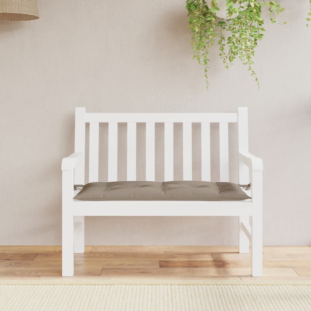 vidaXL Garden Bench Cushion Taupe 100x50x7 cm Oxford Fabric