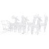 vidaXL Reindeers & Sleigh Christmas Decoration 320 LEDs Acrylic