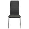 vidaXL Dining Chairs 4 pcs Dark Gray Fabric