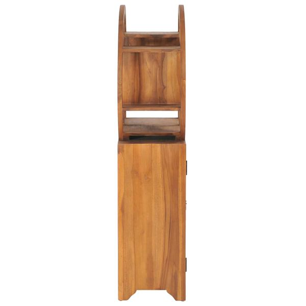 vidaXL Cabinet with Yin Yang Shelf 70x30x130 cm Solid Teak Wood