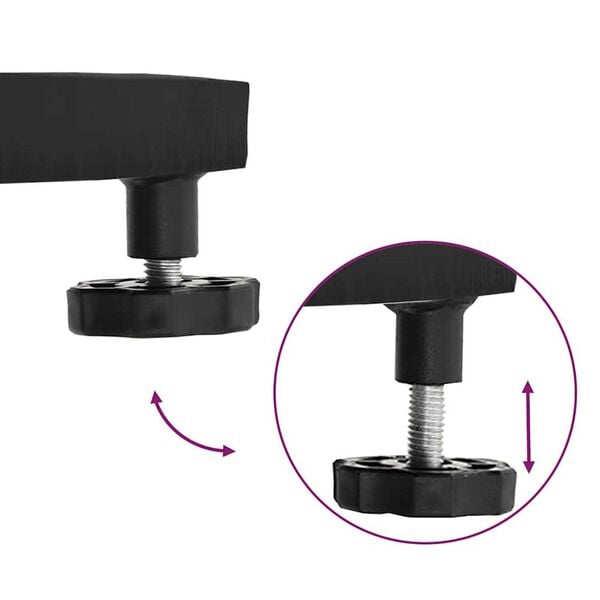 vidaXL Outdoor Umbrella Bases Black 45 x 45 x 31 cm Steel