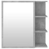 vidaXL Bathroom Mirror Cabinet Concrete Grey 62.5x20.5x64 cm Engineered Wood