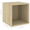 vidaXL Wall Cabinet Sonoma Oak 37x37x37 cm Engineered Wood