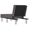 vidaXL Chaise Longue Grey Faux Leather
