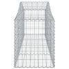 vidaXL Arched Gabion Baskets 2 pcs 200x50x60/80 cm Galvanised Iron