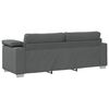 vidaXL Sofa Dark Grey 219 x 80 x 82 cm Fabric