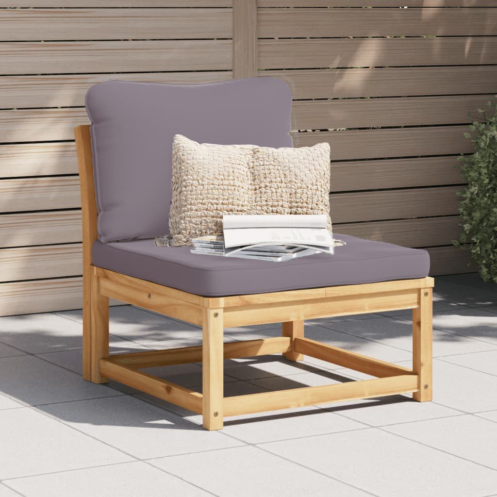vidaXL Garden Sofa with Cushions Solid Wood Acacia