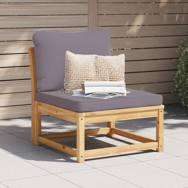 vidaXL Garden Sofa with Cushions Solid Wood Acacia