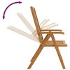 vidaXL Folding Garden Chairs 3 pcs Solid Acacia Wood