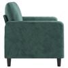vidaXL 2-Seater Sofa Dark Green 120 cm Velvet