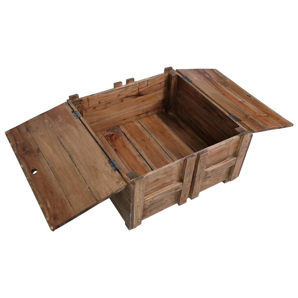 vidaXL Coffee Table 65x65x38 cm Solid Mahogany Wood