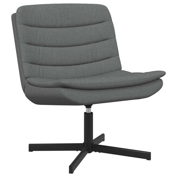vidaXL Swivel Chair Dark Grey 63 x 75 x 76 cm Fabric