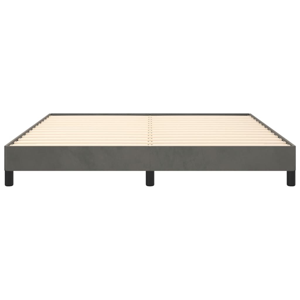 vidaXL Bed Frame without Mattress Dark Grey California King Velvet (US Only)