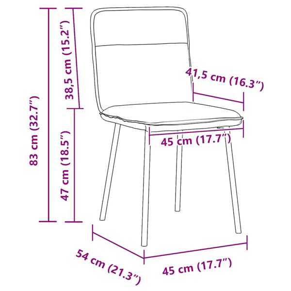 vidaXL Dining Chairs 2 pcs Black Velvet
