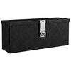 vidaXL Storage Box Black 50x15x20.5 Aluminium
