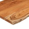 vidaXL Table Top 50x40x2.5 cm Rectangular Solid Wood Acacia Live Edge