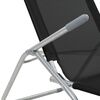 vidaXL Folding Sun Loungers 2 pcs Textilene Black