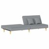 vidaXL Sofa Bed Light Grey Fabric