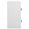 vidaXL Locker Cabinet Light Grey and Red 90x45x92.5 cm Steel